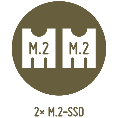 2× M.2-2280